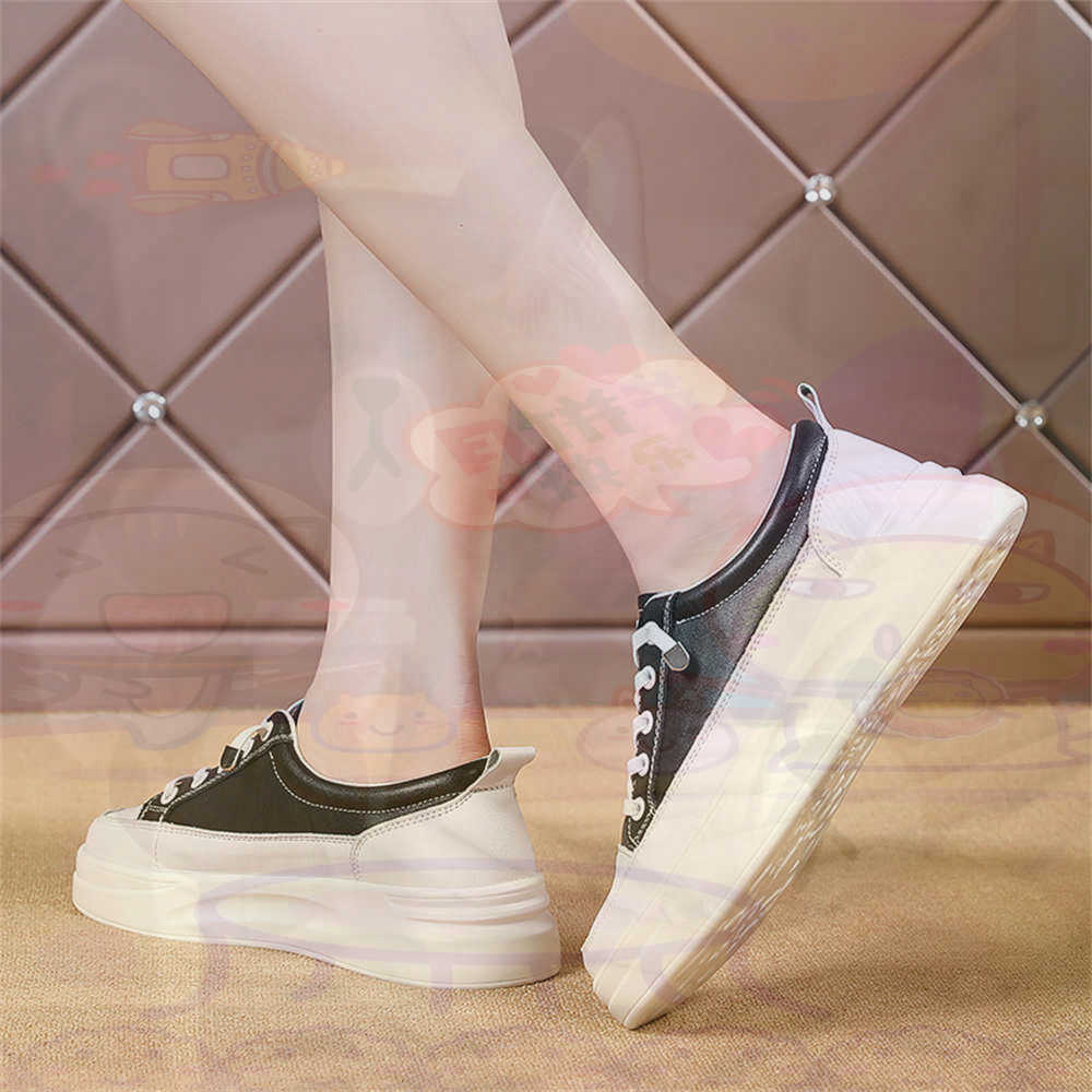 Tech Office Wear Women - Lace-up Chunky Loafers Woman Skateboarding Sports
