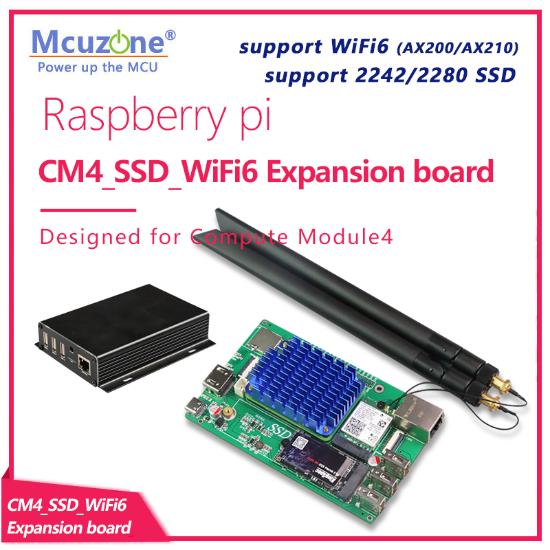 Raspberry Pi Keyboard - RPi CM4_SSD_WiFi6 Expansion board PCIE M.2