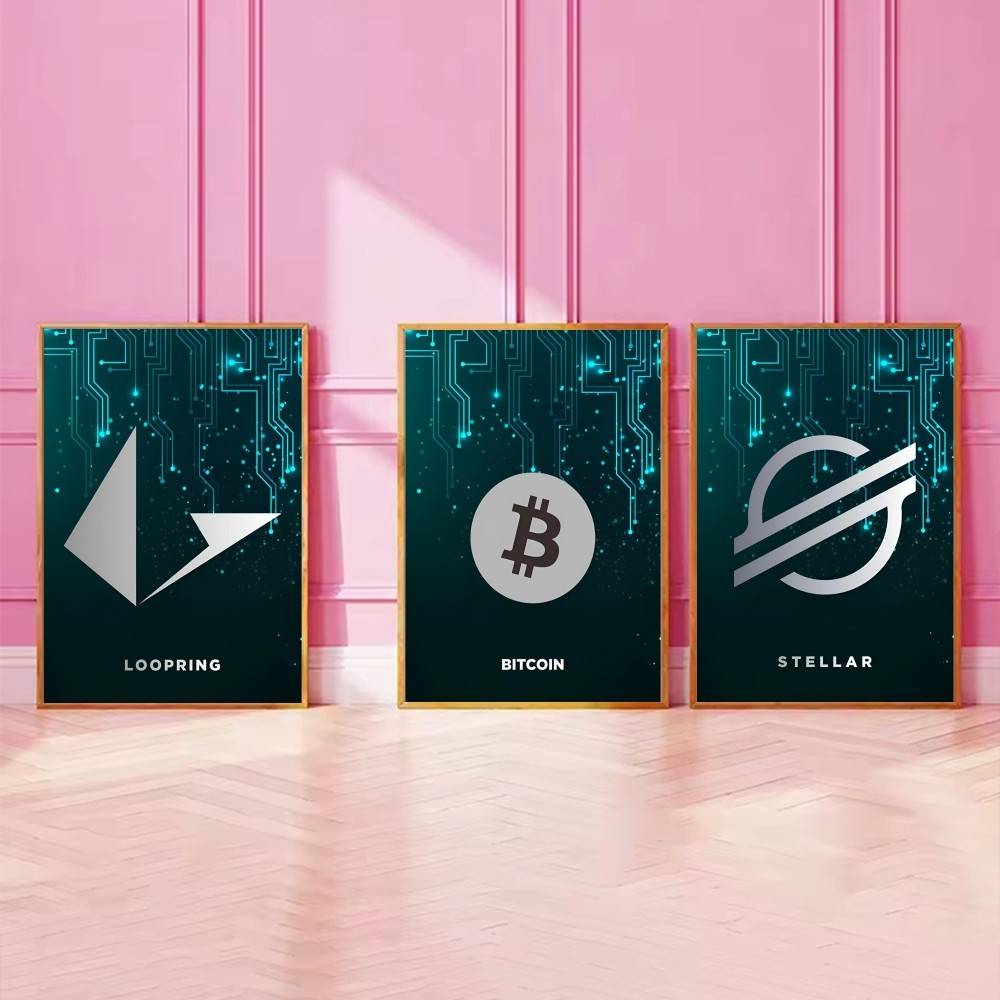 Tech Circuit Crypto Symbol Pos - огляд і ціна Office Tech Decor