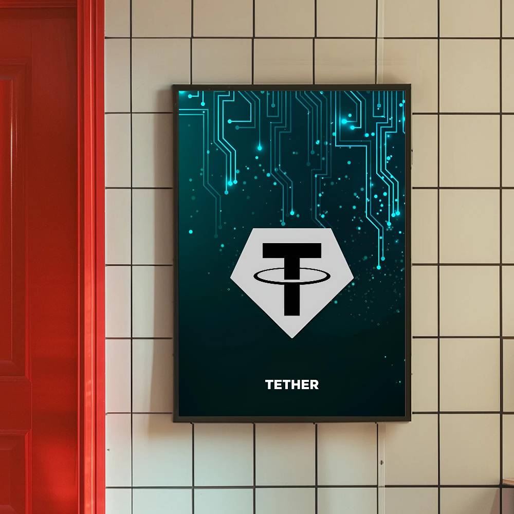 Tech Circuit Crypto Symbol Pos - огляд і ціна Office Tech Decor