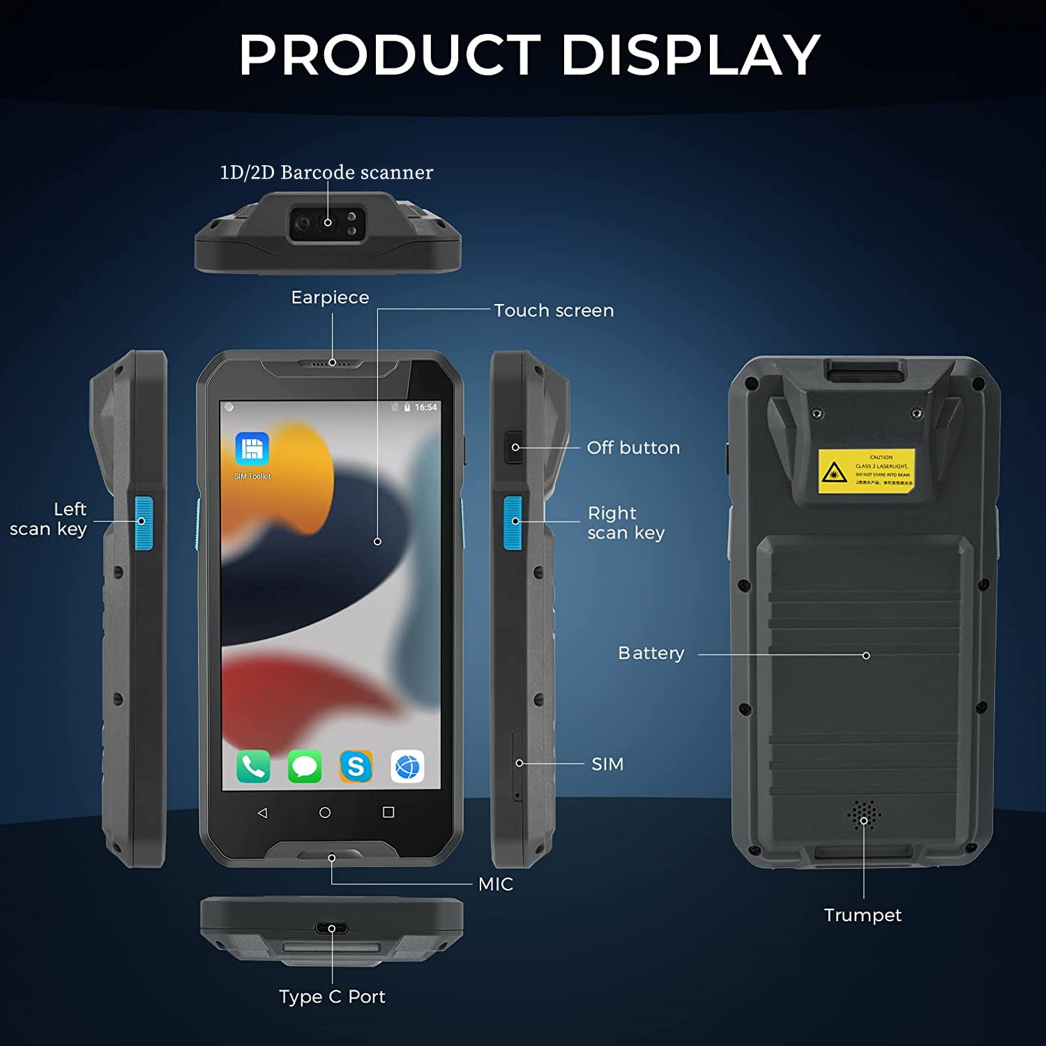 Android 9 4G Ruggedized Wirele - огляд і ціна Barcode Scanner 2D