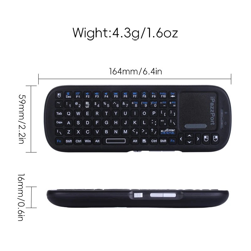Wireless Mini  Keyboard  Bluet - огляд і ціна Raspberry Pi Keyboard