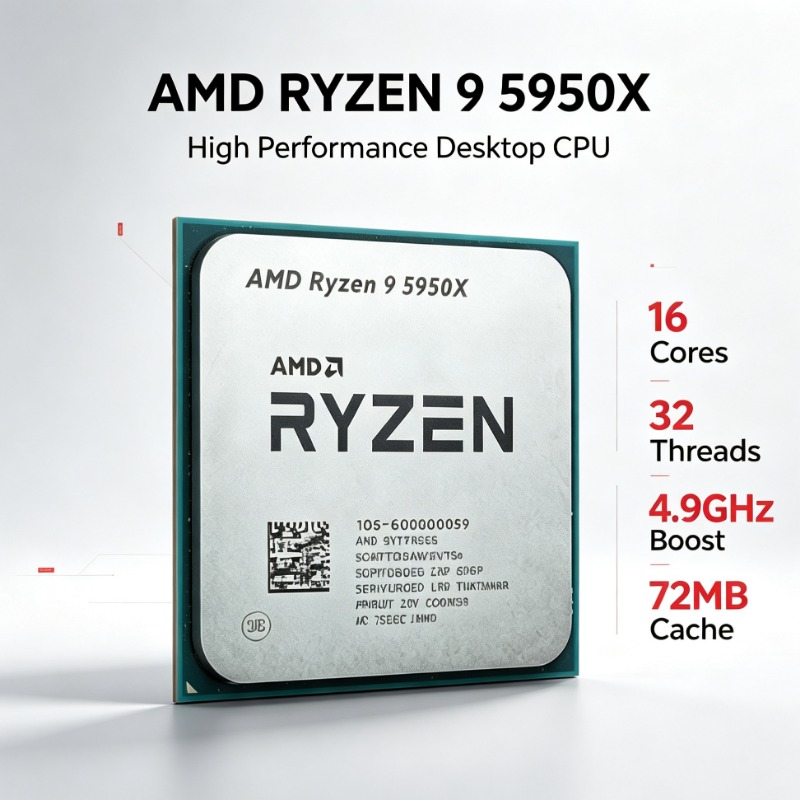 Desktop Component CPU AMD R9 5 - огляд і ціна Amd Cpu Ryzen 9