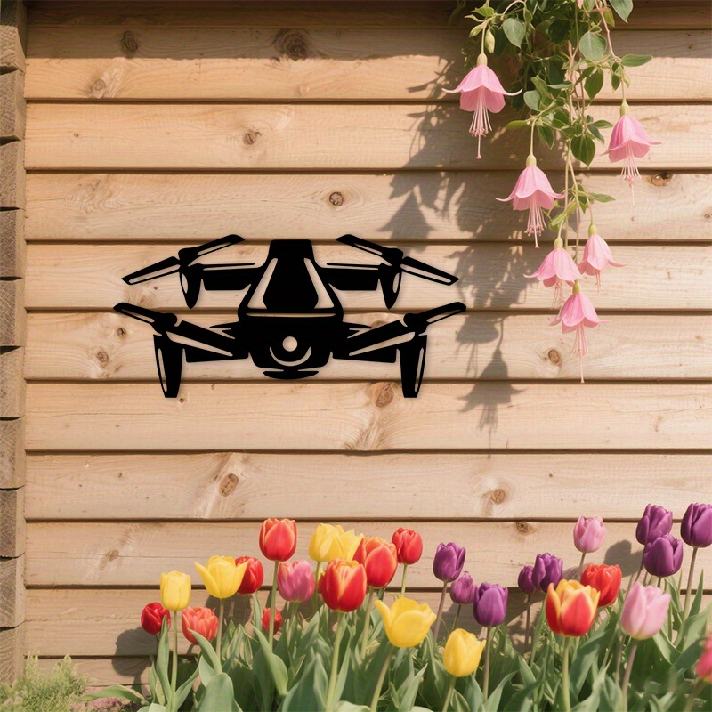 Drone Silhouette Metal Wall Ar - огляд і ціна Office Tech Decor