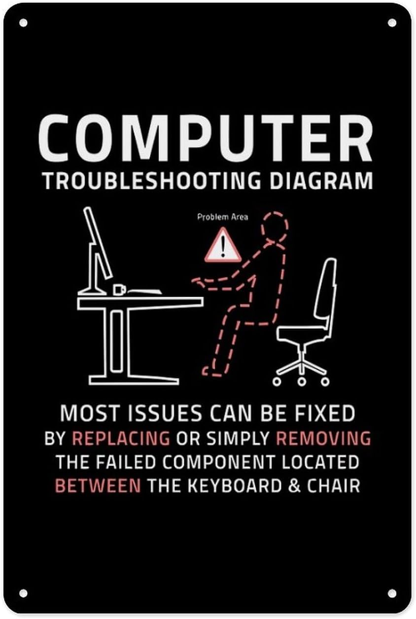 Metal Tin Sign 8 X 12 Inch - F - огляд і ціна Office Tech Decor