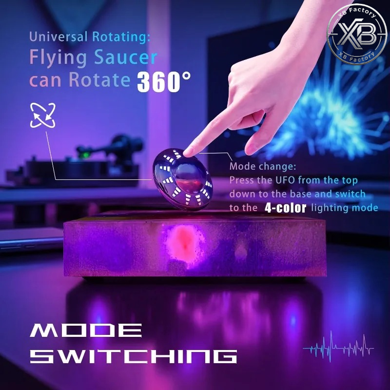 Levitating UFO Lamp Floating 3 - огляд і ціна Office Tech And Gadgets