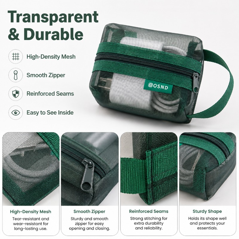 6PCS Mesh Tech Organizer Pouch - огляд і ціна Office Tech Backpack