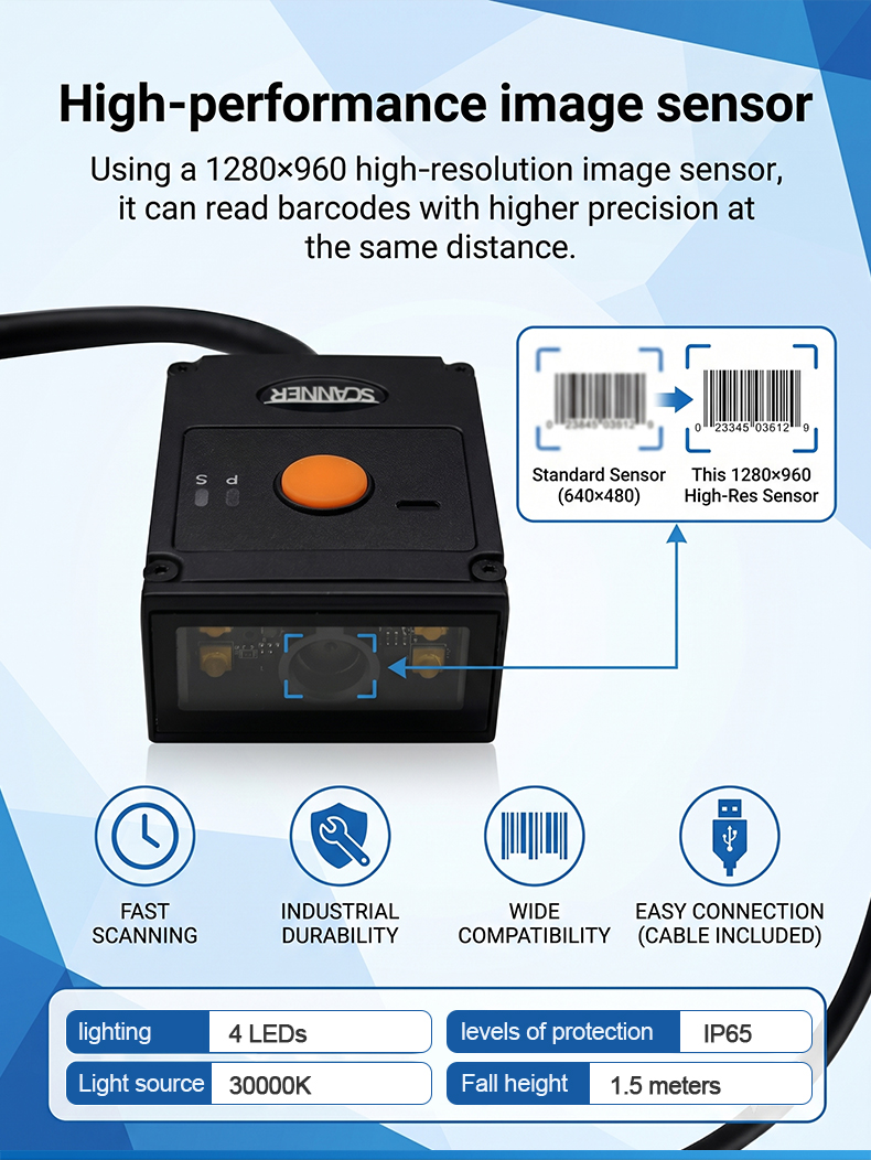 Rakinda RK50 High Sensitive ba - огляд і ціна Barcode Scanner 2D