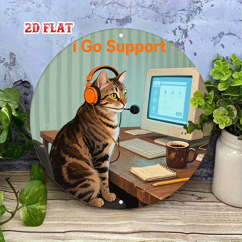 CIFBUY 2D Flat Funny Tech Supp - огляд і ціна Office Tech Decor