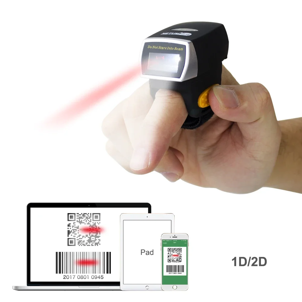 NEW Netum Mini Finger Ring Bar - огляд і ціна Barcode Scanner 2D