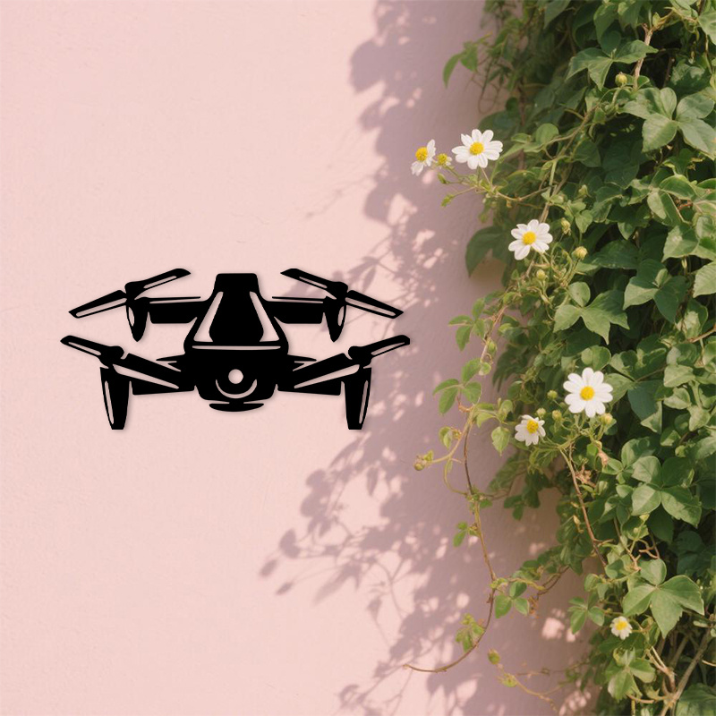 2D Flat Drone Silhouette Metal - огляд і ціна Office Tech Decor