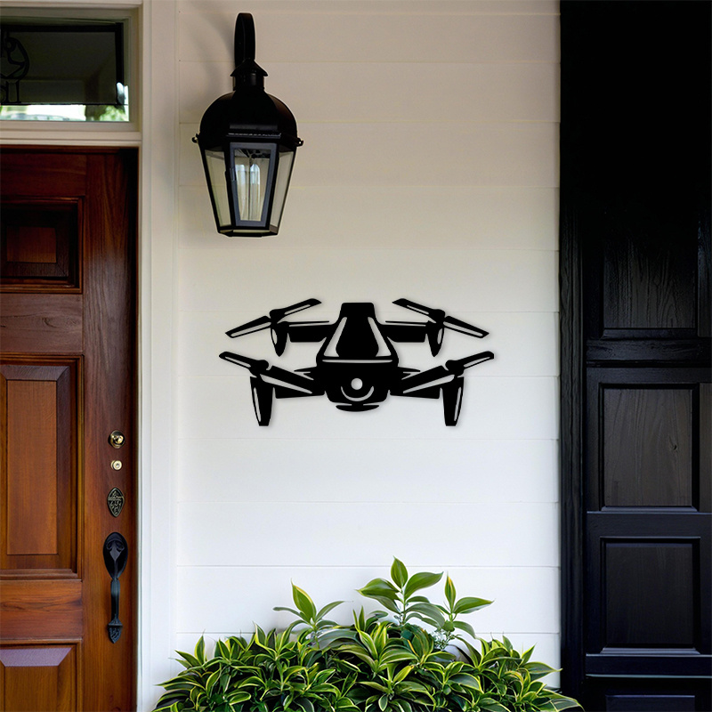2D Flat Drone Silhouette Metal - огляд і ціна Office Tech Decor