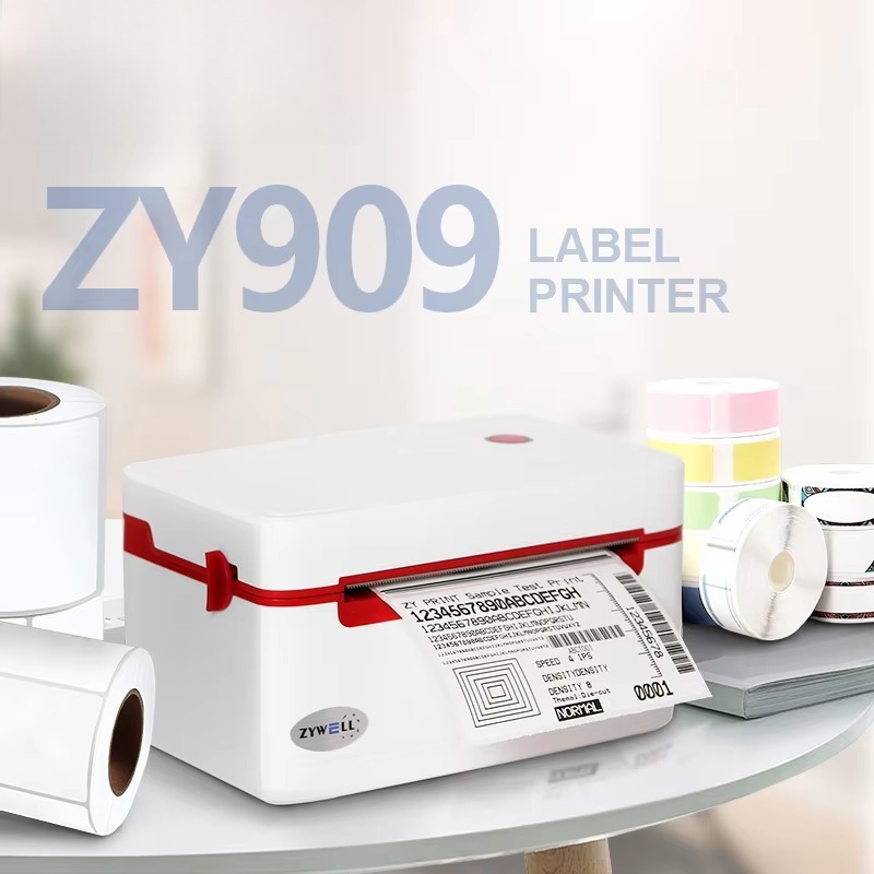 New ZY909 4 Inches Shipping La - огляд і ціна Label Printer Thermal