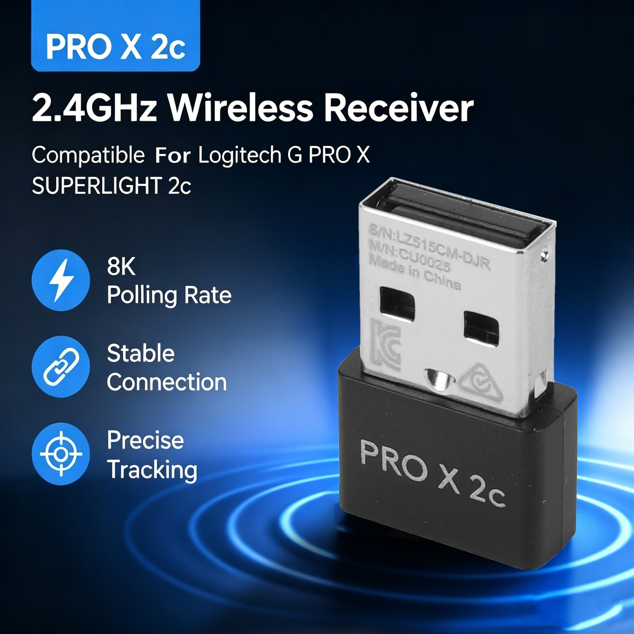 Convenient receiver suitable f - огляд і ціна Logitech Mouse G Pro X Superlight
