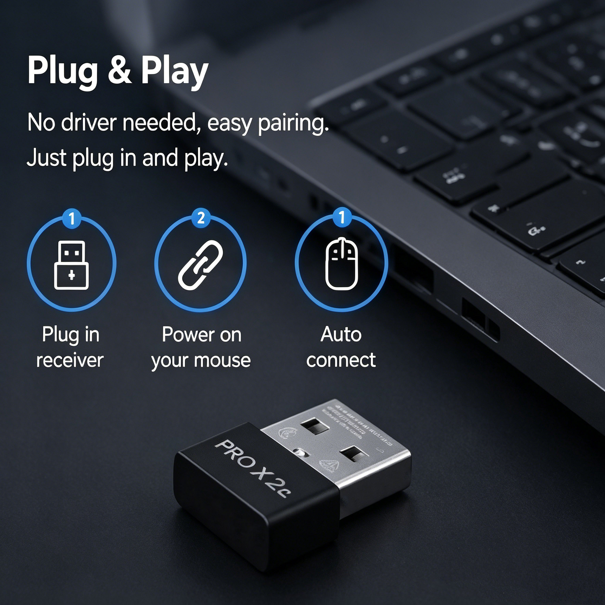 Convenient receiver suitable f - огляд і ціна Logitech Mouse G Pro X Superlight