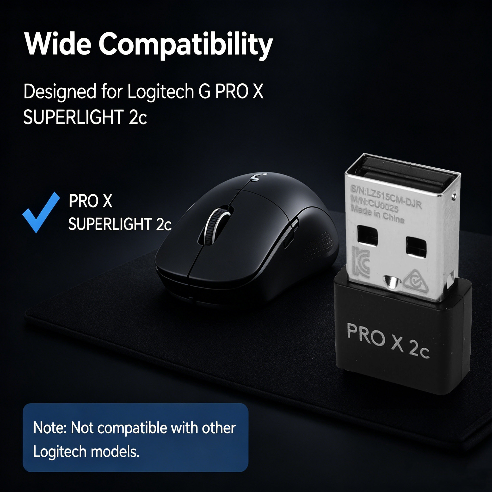 Convenient receiver suitable f - огляд і ціна Logitech Mouse G Pro X Superlight